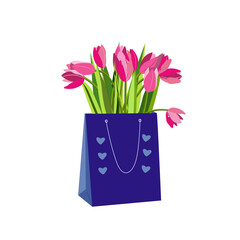 Tulips in a pack gift
