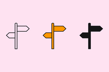 ambiguity icons symbol vector elements for infographic web
