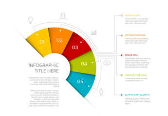 Multipurpose Infographic Five Elements Layout
