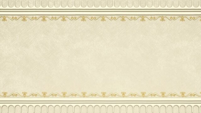 Decorative vintage antique floral baroque ornament, renaissance retro victorian elegant frame, royal damask background with border, gold empty wedding template, beautiful greeting card