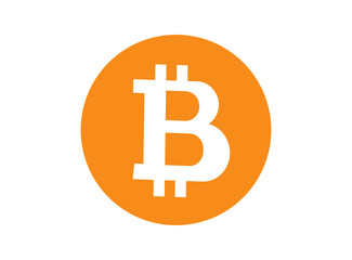bitcoin logo vector image