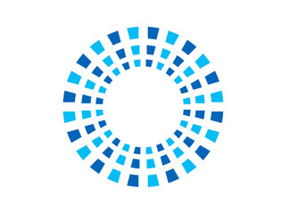 Coaching icon gradient vector spiral circles symbol of development design