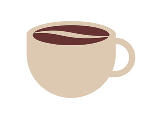 coffe cup logo cafe mug vector image