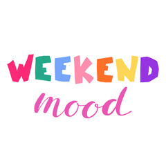 Short phrase for blog, social media post, banner or posrer. Colorful simple handwritten lettering. Hand drawn text in funny kids style. Print for T-shirts, slogan. Cute vector illustration