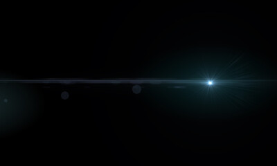 Lens Flare light over background. Easy to add overlay or screen filter over photos