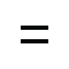Equal symbol Equal sign. Equal icon