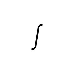 Integral symbol. Integral sign. Integral icon