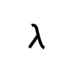 Lambda symbol vector. Lambda  sign icon