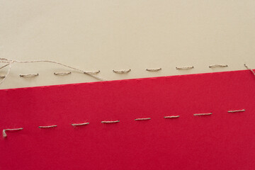 paper, thread, and blank space