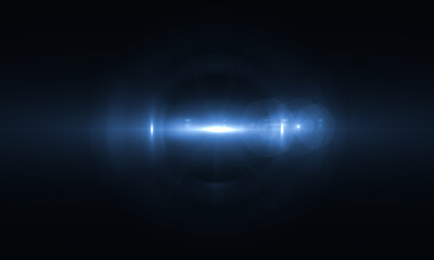 Lens Flare light over background. Easy to add overlay or screen filter over photos