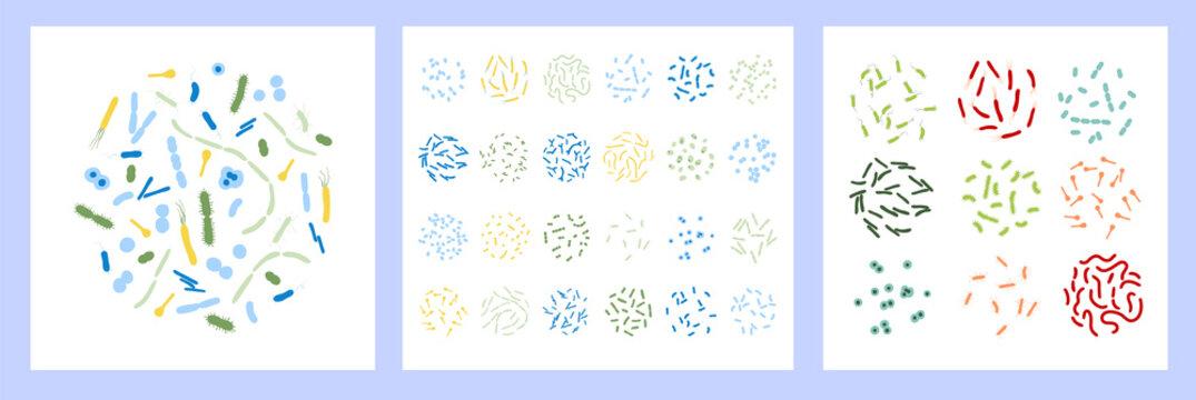 Probiotics set concept