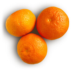 oranges isolated on white background