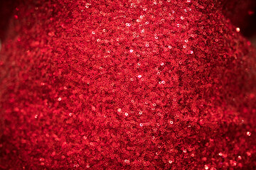 Red sparkle fabric dots sprinkle glamour elegant background shine glitter