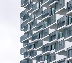 facade of a building with balconies