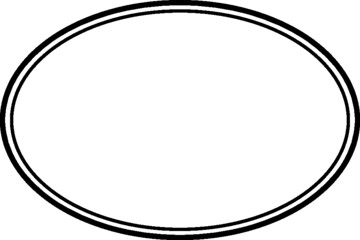Frame double classic elliptic.