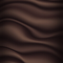 Fototapeta premium Abstract chocolate background. Illustration chocolate backdrop wavy. Vector illustration
