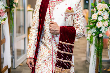Indian groom's traditional outfit