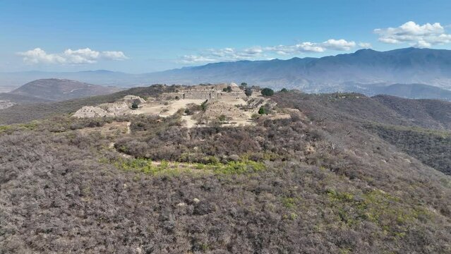 Aerial view of Monte Alban Archaeological site