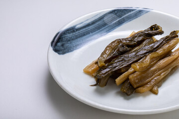 野沢菜の漬物　pickles