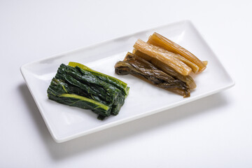野沢菜の漬物　pickles