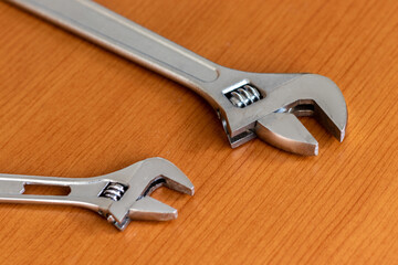 モンキーレンチのクローズアップ
