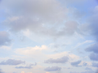 Fototapeta na wymiar Natural sky background of blue cloudy sky