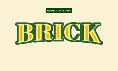Who brick editable text effect 