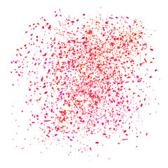 Obraz premium Multicolored confetti on white. Geometric background with glitters. Pattern for design. Print for flyers, posters, banners and textiles. Greeting cards. Luxury texture