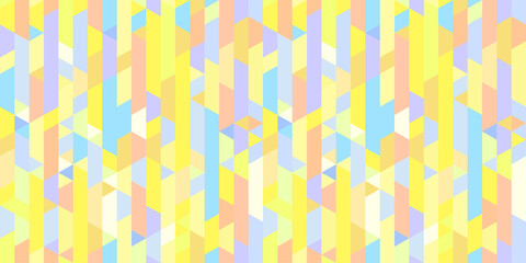 Polygonal background. Seamless mosaic pattern. Abstract geometric wallpaper of the surface. Striped multicolored backdrop. Tiled texture. Print for polygraphy, t-shirts and textiles