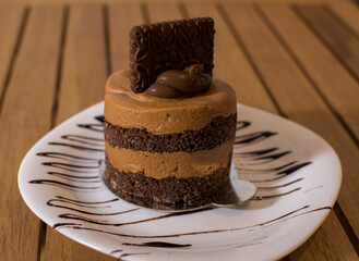 chocolate cake on a plate