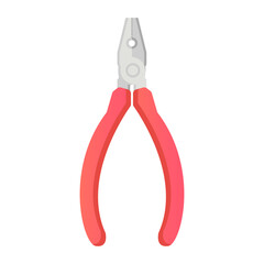 tool pliers cartoon vector illustration isolated object