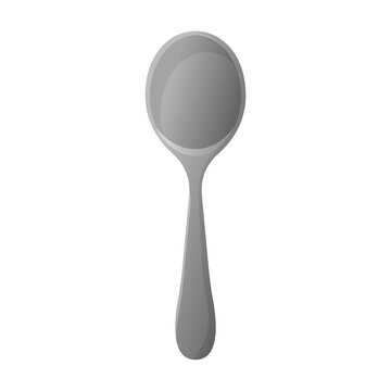 cute spoon cartoon vector illustration isolated object
