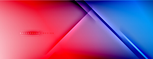 Abstract background - lines composition created with lights and shadows. Technology or business digital template. Trendy simple fluid color gradient abstract background with dynamic