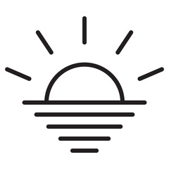 Illustration of Sunset design icon