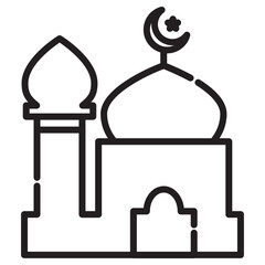 Illustration of Mosque design icon