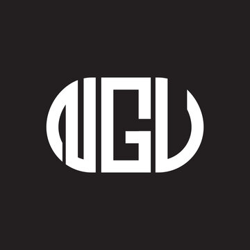 NGV letter logo design on black background. NGV creative initials letter logo concept. NGV letter design.