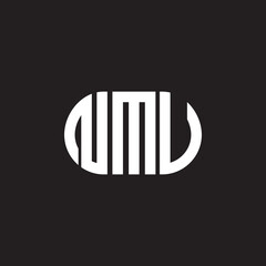 NMU letter logo design on black background. NMU creative initials letter logo concept. NMU letter design.