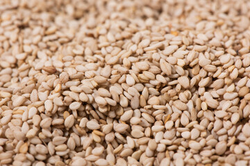 close up of sesame seeds texture background