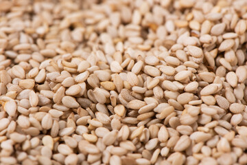 close up of sesame seeds texture background