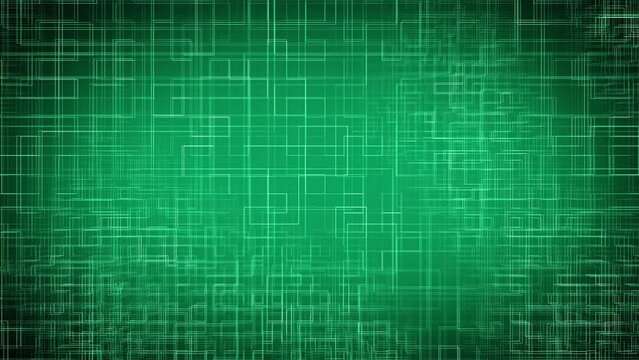 Green Circuit Board Loop Fast Animation Background