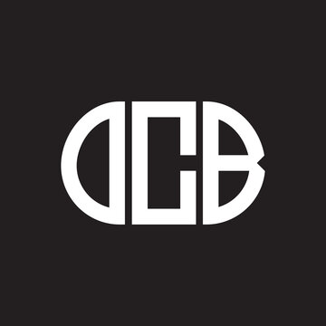OCB letter logo design on black background. OCB creative initials letter logo concept. OCB letter design.