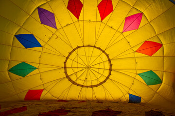 Obraz premium Interior de Globo aerostático