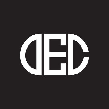 OEC letter logo design on black background. OEC creative initials letter logo concept. OEC letter design.