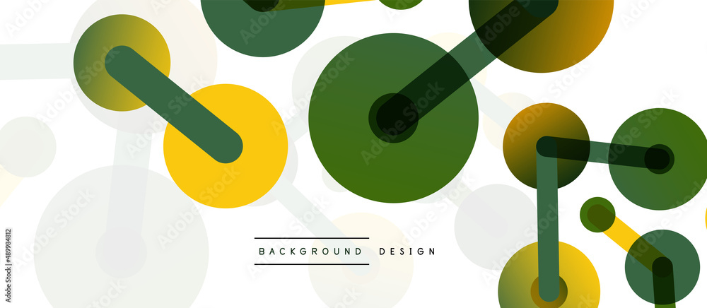 Poster network concept abstract background. dots connection. big data idea. business template for wallpaper
