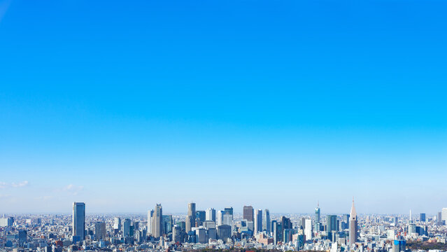 青空の東京副都心