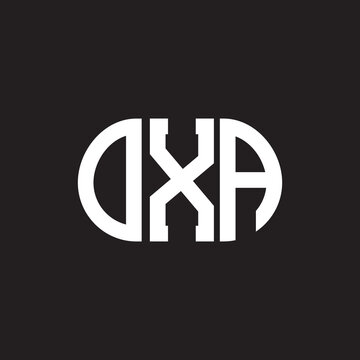 OXA letter logo design on black background. OXA creative initials letter logo concept. OXA letter design.