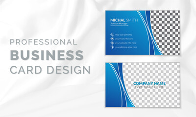 Professional Creative Marketing Agency Elegant minimal abstract design corporate company agency business card vector template