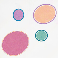 Colorful Circle pattern with a rough texture. Background texture wall and have copy space for text. Picture for creative wallpaper or design art work.