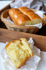 Delicious homemade pastry. Brioche Bread aka French Bread. Great for breakfast, tea break or between meals snack.