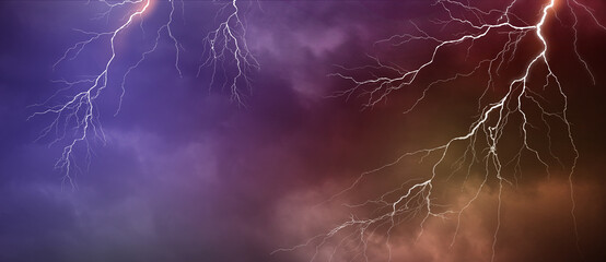 Lightning, thunder cloud dark cloudy sky